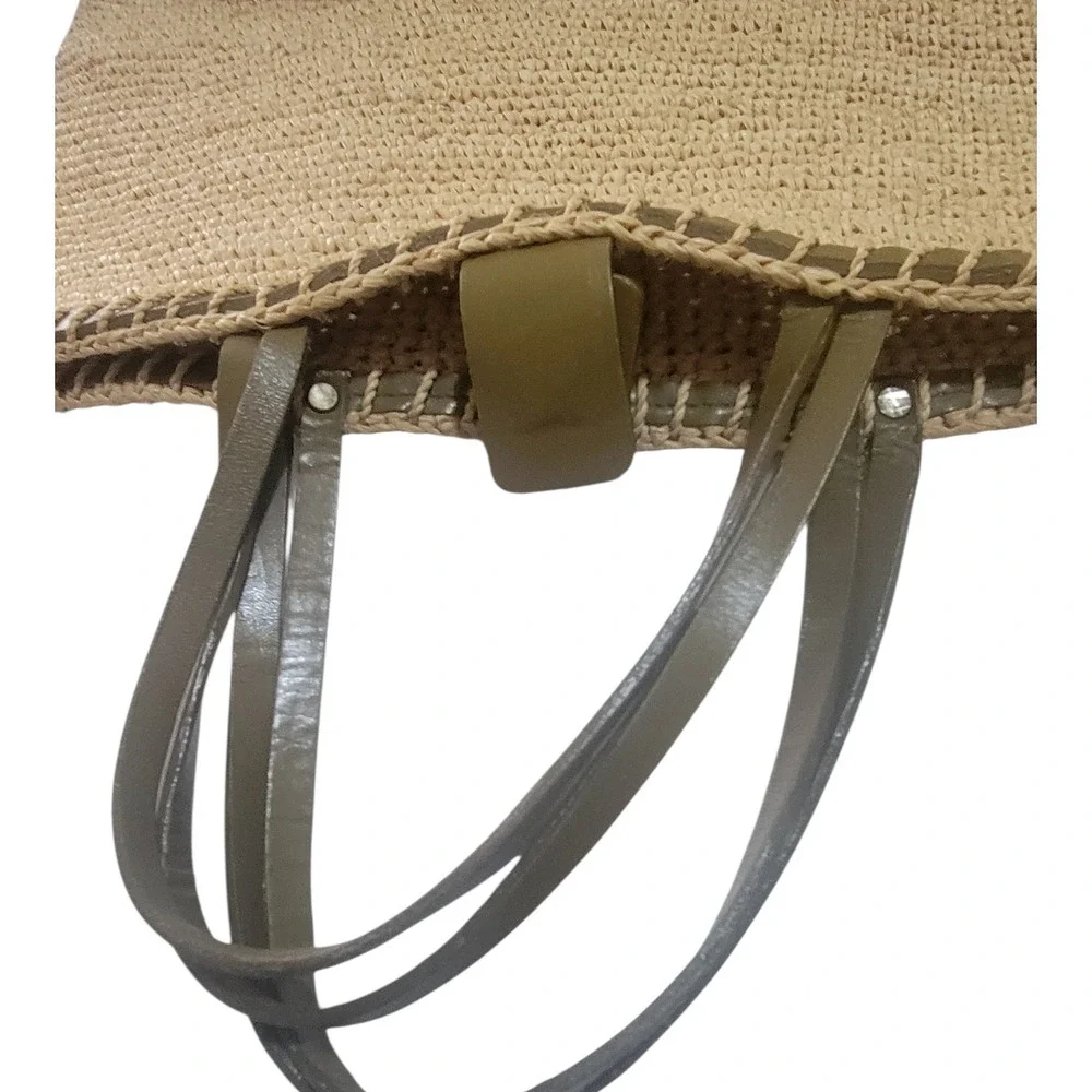 Helen Kaminski Dana Raffia & Leather Women Bag